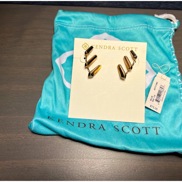 EUC Kendra Scott Billie ear climber earrings in rose gold - Picture 2 of 4